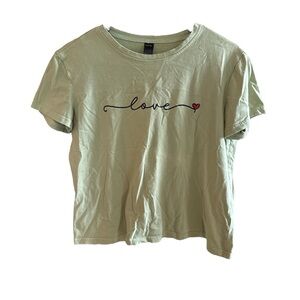 Love Graphic T-Shirt - Green